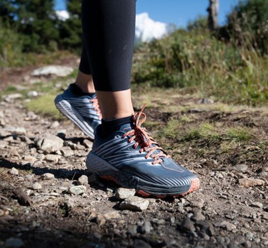 Hoka One One Trailove Tenisky Damske Námornícka Modrá/Biele - Speedgoat 4 - 35286-FAYJ